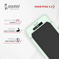 Cockatoo Smartpad 3.0 Walkpad White/Green | Compact Smart Walking Pad for Home Fitness | Space-Saving Cardio Solution - Best Price online Prokicksports.com