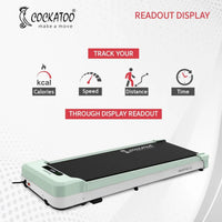 Cockatoo Smartpad 3.0 Walkpad White/Green | Compact Smart Walking Pad for Home Fitness | Space-Saving Cardio Solution - Best Price online Prokicksports.com