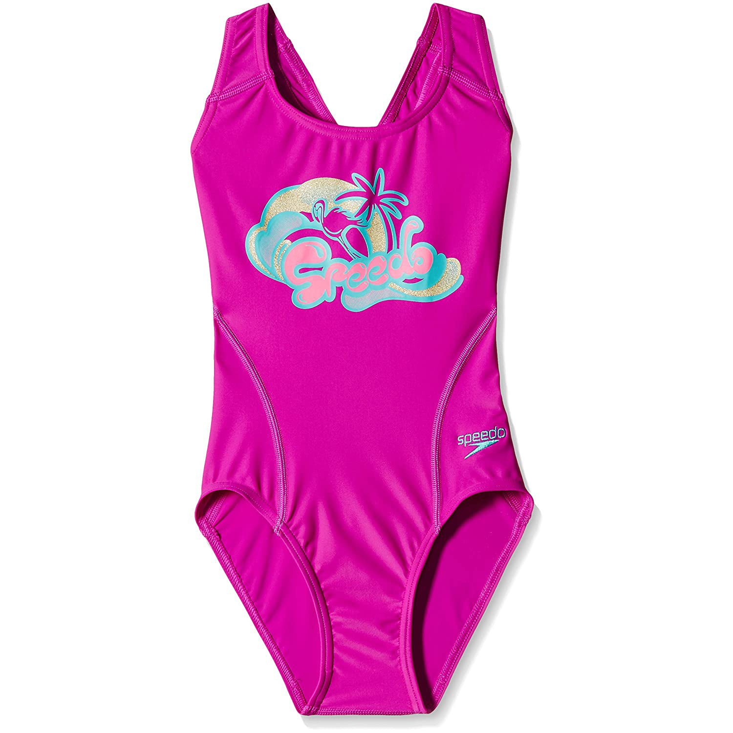 Speedo Girls' Swimwear Logo Placement Splashback - Best Price online Prokicksports.com