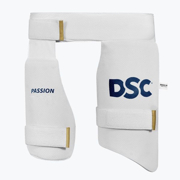 DSC Passion Cricket Thigh Pad Combo | Detachable Inner Thigh Pad, Fibre Insert & Towel Backing | Left Hand