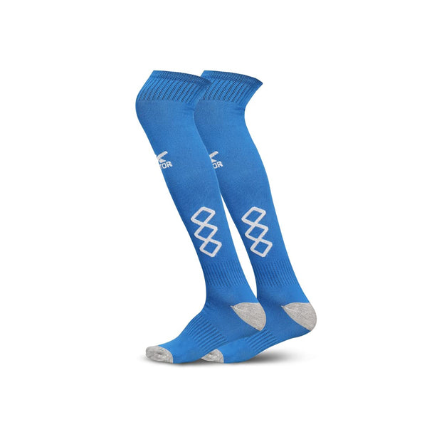 Vector X Cyrus Polyester Soccer Stocking Socks | Large Size | Breathable Fit, Moisture-Wicking, Arch Support, and Full-Length Coverage for Match Use