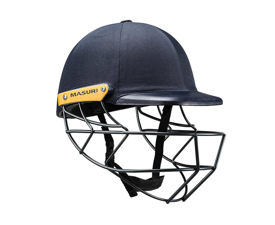 Masuri C Line Plus Steel Cricket Helmet Navy Blue | Enhanced Protection & Comfort | Professional Lightweight Steel Grill Cricket Headgear