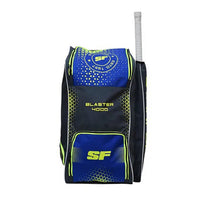 SF Blaster 4000 Large Duffle Cricket Kit Bag for Men – Spacious Blue Yellow Sports Gear Travel Storage Bag - Best Price online Prokicksports.com
