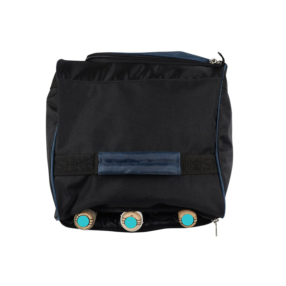 Shrey 1782 Star Wheelie Cricket Kitbag - Black/Navy - Best Price online Prokicksports.com