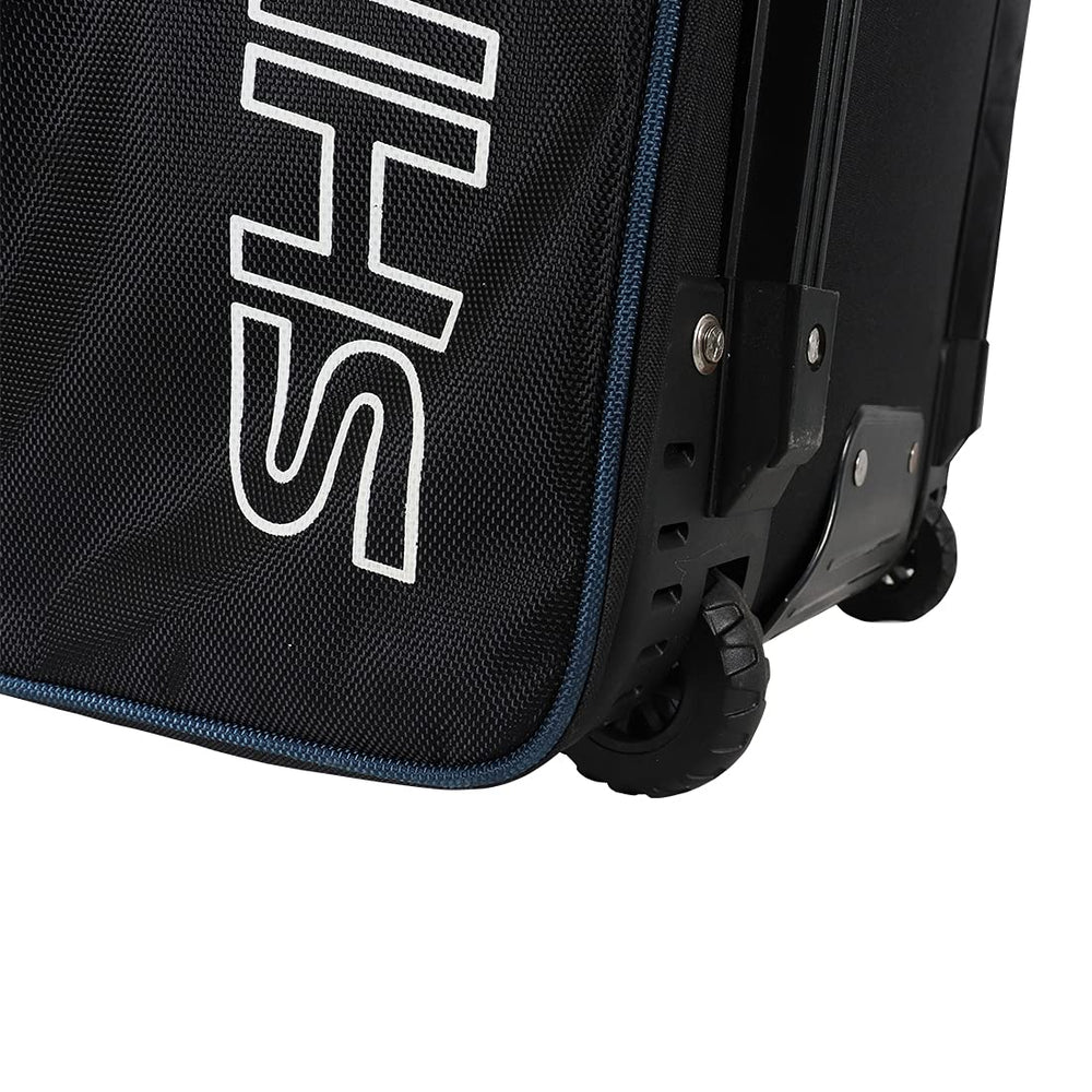 Shrey 1782 Star Wheelie Cricket Kitbag - Black/Navy - Best Price online Prokicksports.com