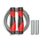 Reebok Premium Skipping Rope - Black/Red - Best Price online Prokicksports.com