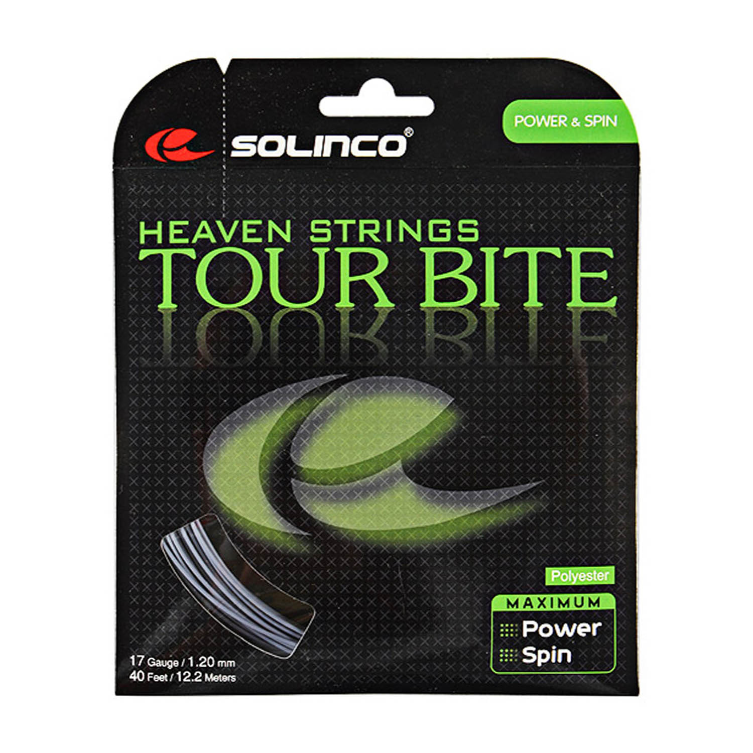 Solinco Tour Bite 17 Gauge Tennis String – 12M (1.20MM) Grey | High Spin, Control & Power Polyester String for Advanced Players | Model 1920001 - Best Price online Prokicksports.com