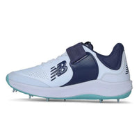 New Balance CK4040J5 Metal Spike Cricket Shoes, White/Cyber Jade - Best Price online Prokicksports.com