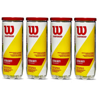 Wilson Championship Extra Duty Tennis Balls Dozen, 4 Cans - Yellow - Best Price online Prokicksports.com