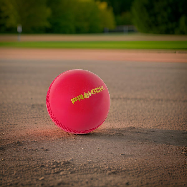 Prokick Synthetic Cricket Ball, Red - 1pc