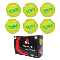 Prokick Light Weight Cricket Tennis Ball, Yellow - 30 Box (6 Balls Per Box) - Best Price online Prokicksports.com