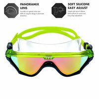 TYR Torrent Mirrored Mask Swimming Goggles, Rainbow/Black - Best Price online Prokicksports.com