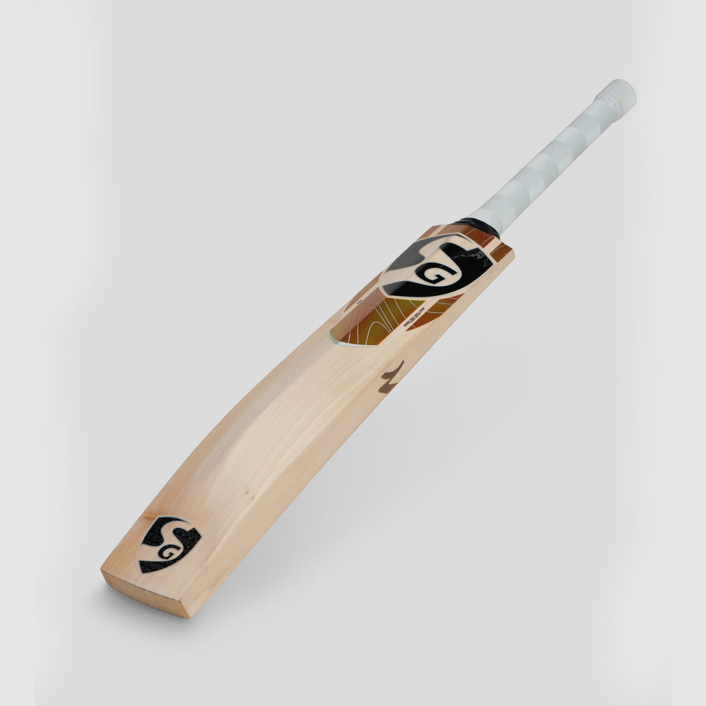 SG Sanju 14 English Willow Cricket Bat - SH | Y2 Grade Willow, Pronounced Edges & Contoured Blade