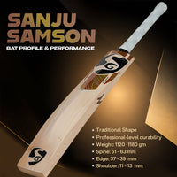 SG Sanju 14 English Willow Cricket Bat - SH