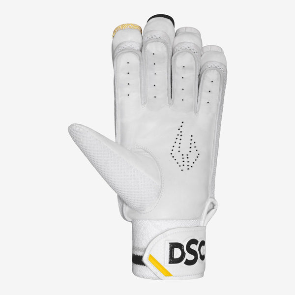 DSC Valor Cricket Batting Gloves | Multi-Flex Construction, Leather Palm & Reinforced Lead Fingers | Left Hand