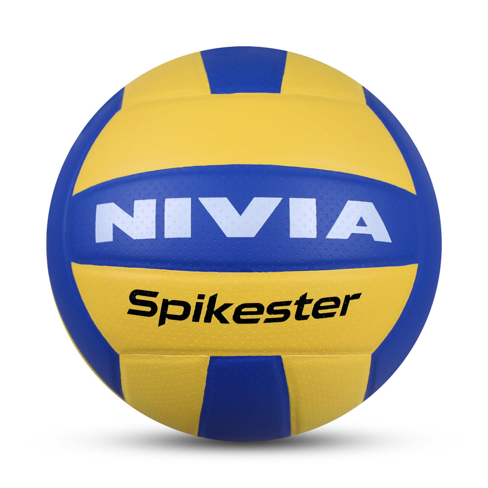 NIVIA Spikester (Encounter) 494 Polypropylene Volleyball (Size 4, Yellow/Blue)