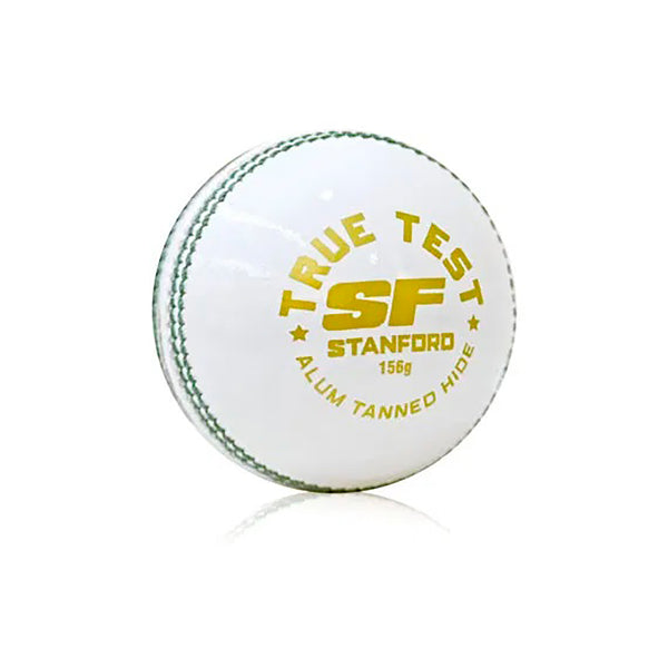 SF True Test Leather Cricket Ball – 1 Ball for Professional and Club Matches, Durable, Seam-stitched, Long-lasting Match Ball