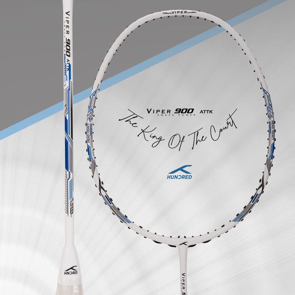 Hundred Viper 900 Carbon Fibre Strung Badminton Racquet - Best Price online Prokicksports.com