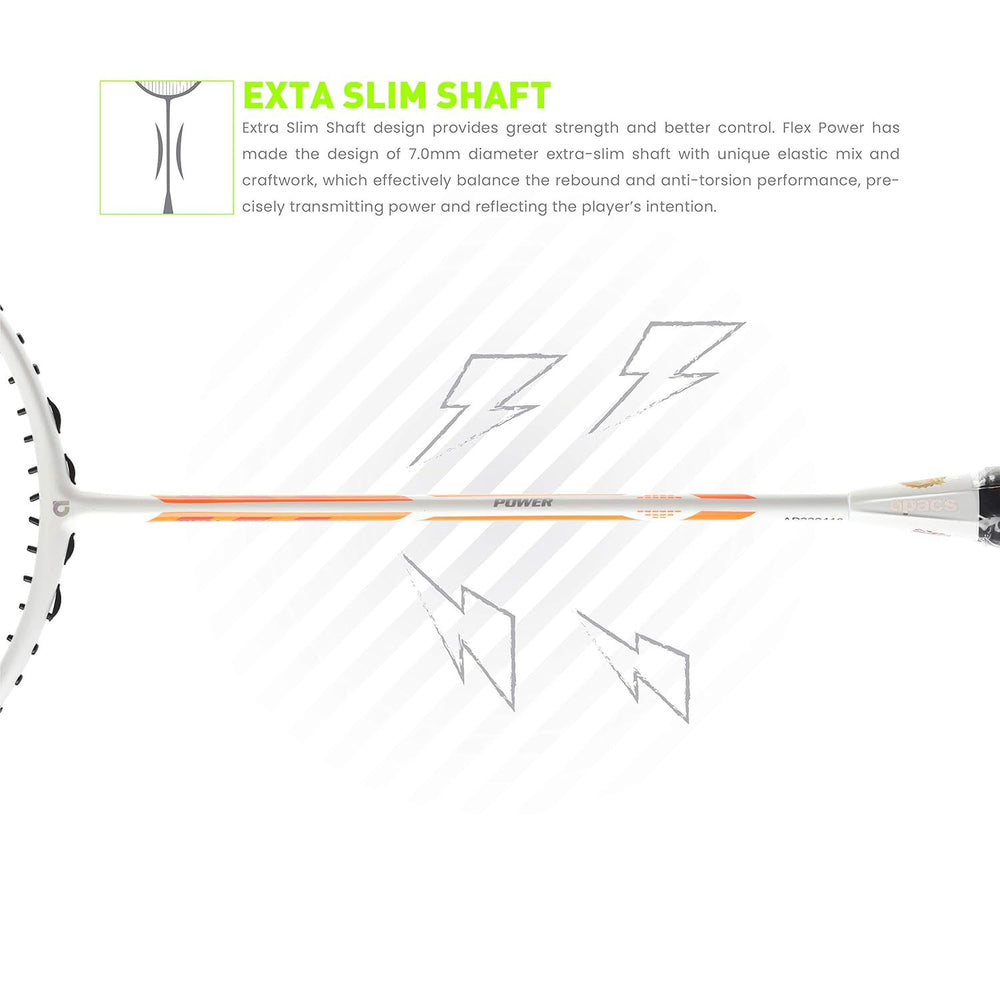 Apacs Dual Power Speed Badminton Racquet – Unstrung, Lightweight Graphite Frame, High Tension Support, Power & Speed Balance, With Cover Included