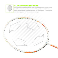 Apacs Dual Power Speed Badminton Racquet – Unstrung, Lightweight Graphite Frame, High Tension Support, Power & Speed Balance, With Cover Included