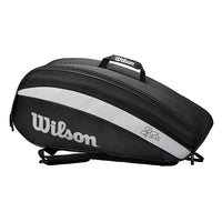 Wilson Roger Federer Team 6 Pack Tennis Kitbag, Black - Best Price online Prokicksports.com