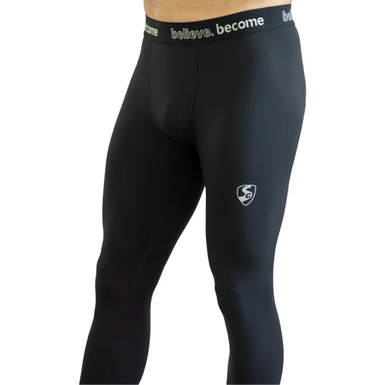 SG Cricket Compression Xtreme Bodywear Pant, Black - Best Price online Prokicksports.com