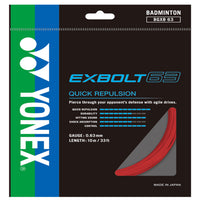 Yonex Exbolt63 Badminton String (Red) - Best Price online Prokicksports.com