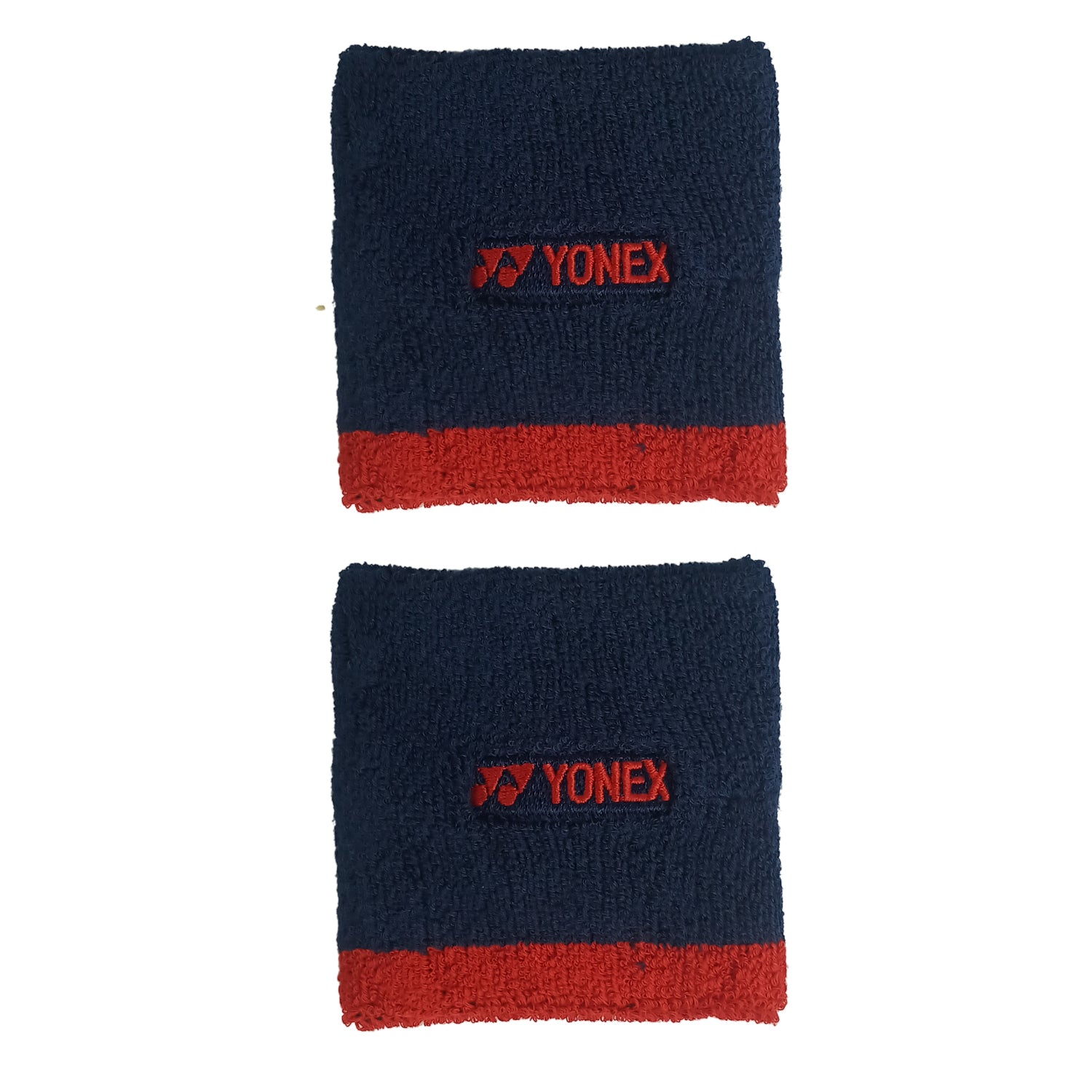 Yonex 08501 Wrist Band, Navy/Red (Pack of 2) - Best Price online Prokicksports.com