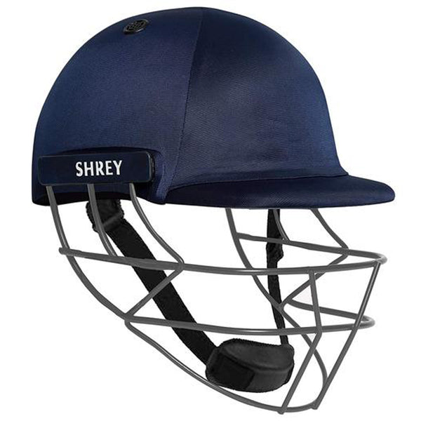 Shrey Performance Mild Steel Visor Cricket Helmet, Men's (Navy Blue)
