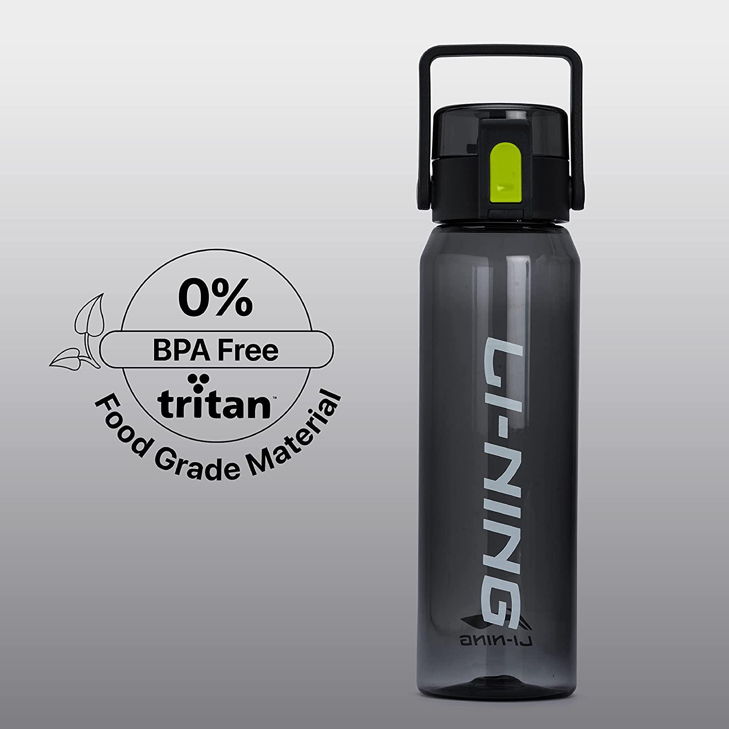 Li-Ning AQTR Tritan Water Bottle - 900ml , Grey - Best Price online Prokicksports.com