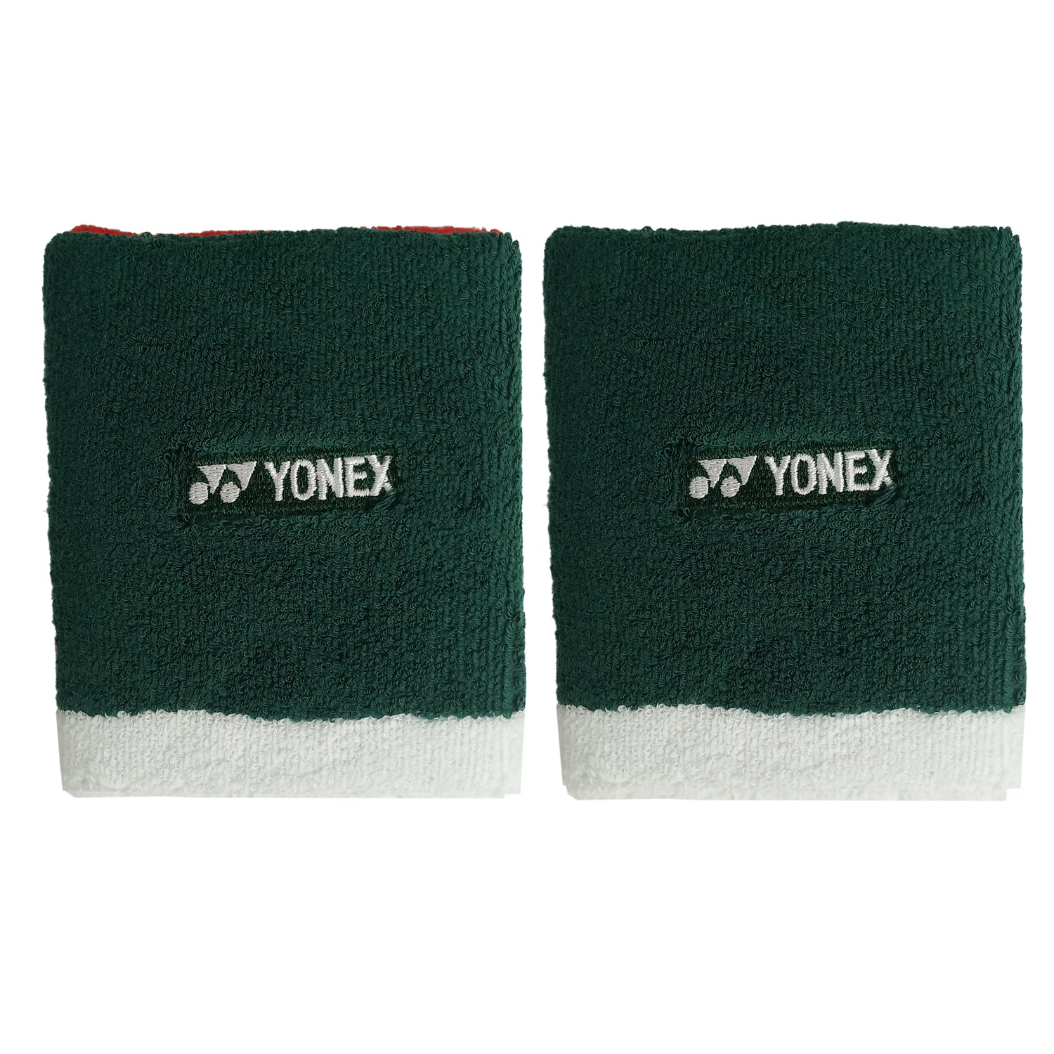 Yonex 11501 Wrist Band, Green/White (Pack of 2) - Best Price online Prokicksports.com