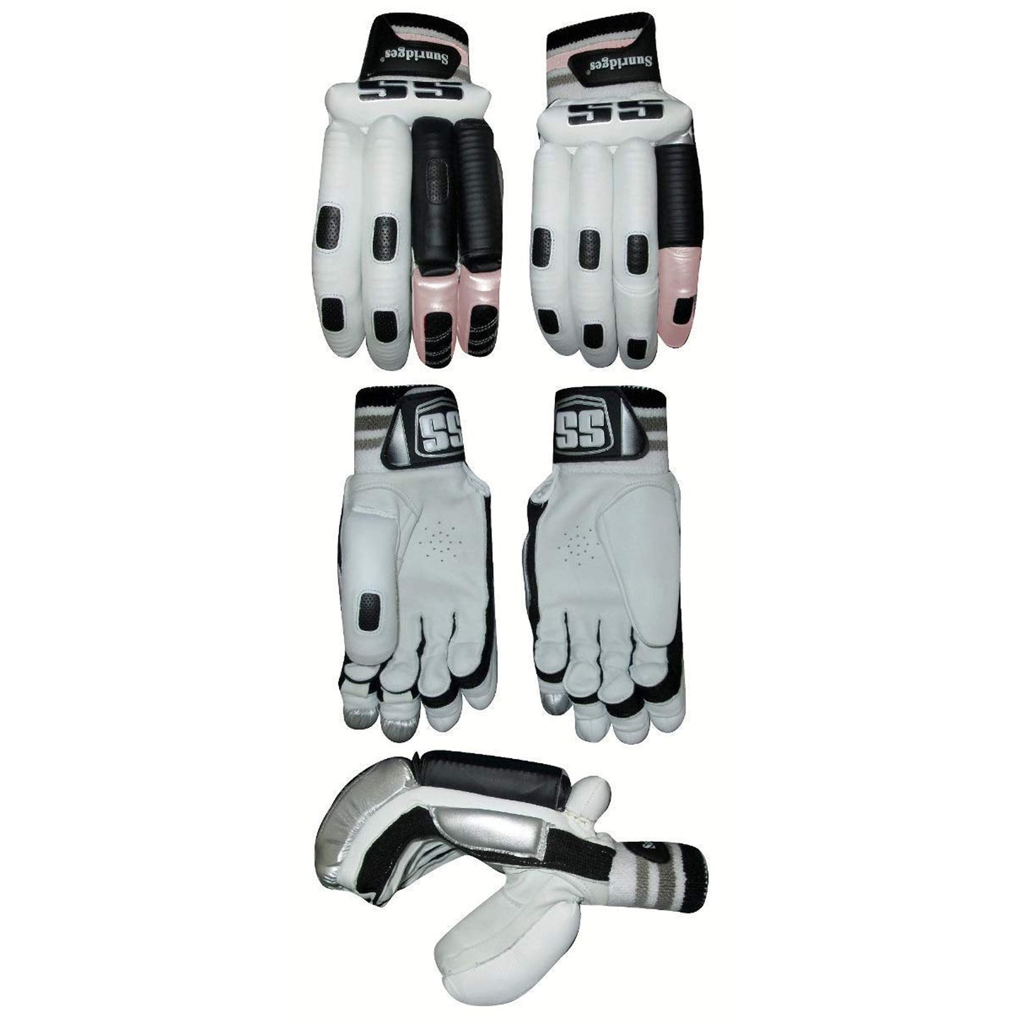 SS Player Edition RH Batting Gloves, White/Black - Best Price online Prokicksports.com