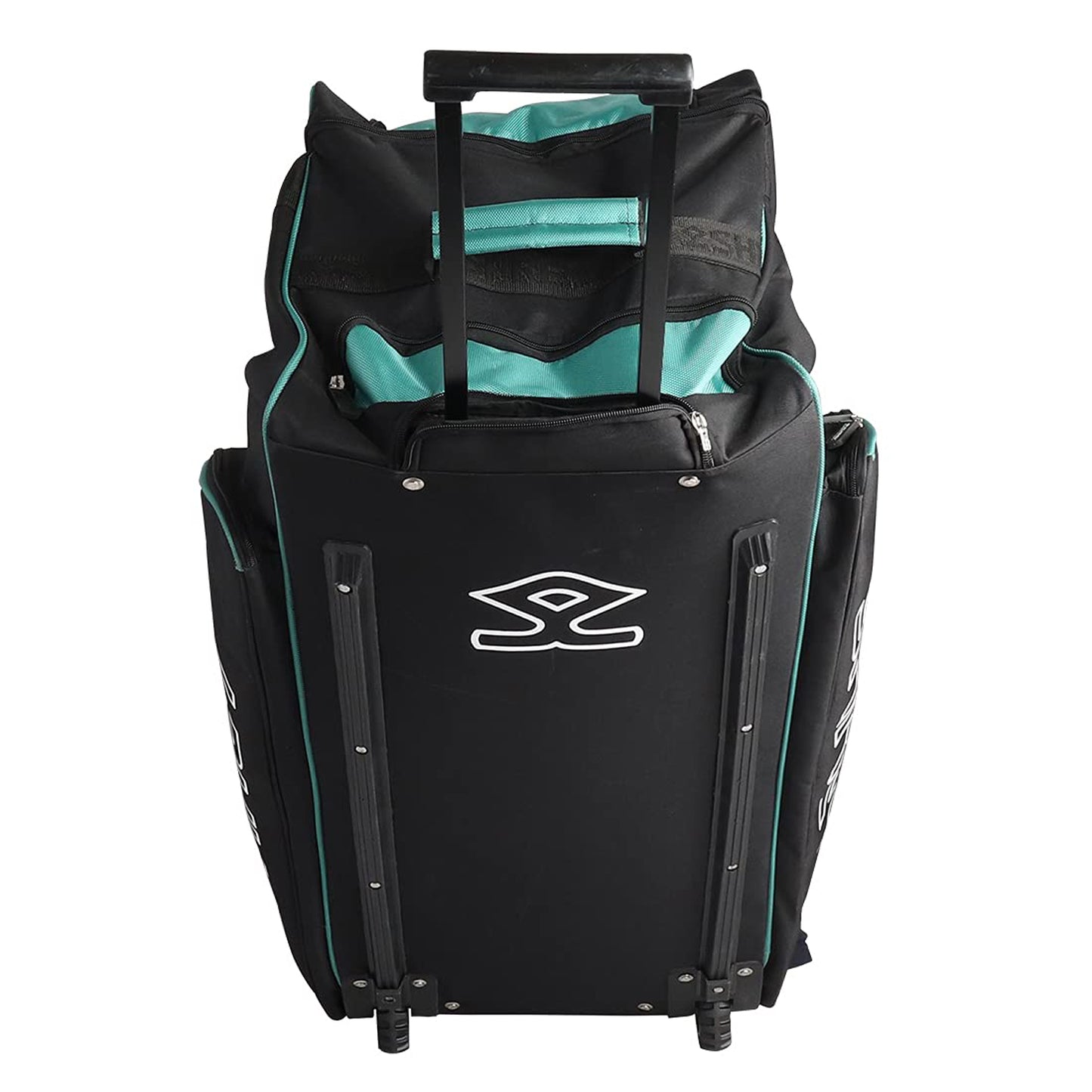 SHREY 1779 Match Cricket Wheelie Bag - Black/Green - Best Price online Prokicksports.com