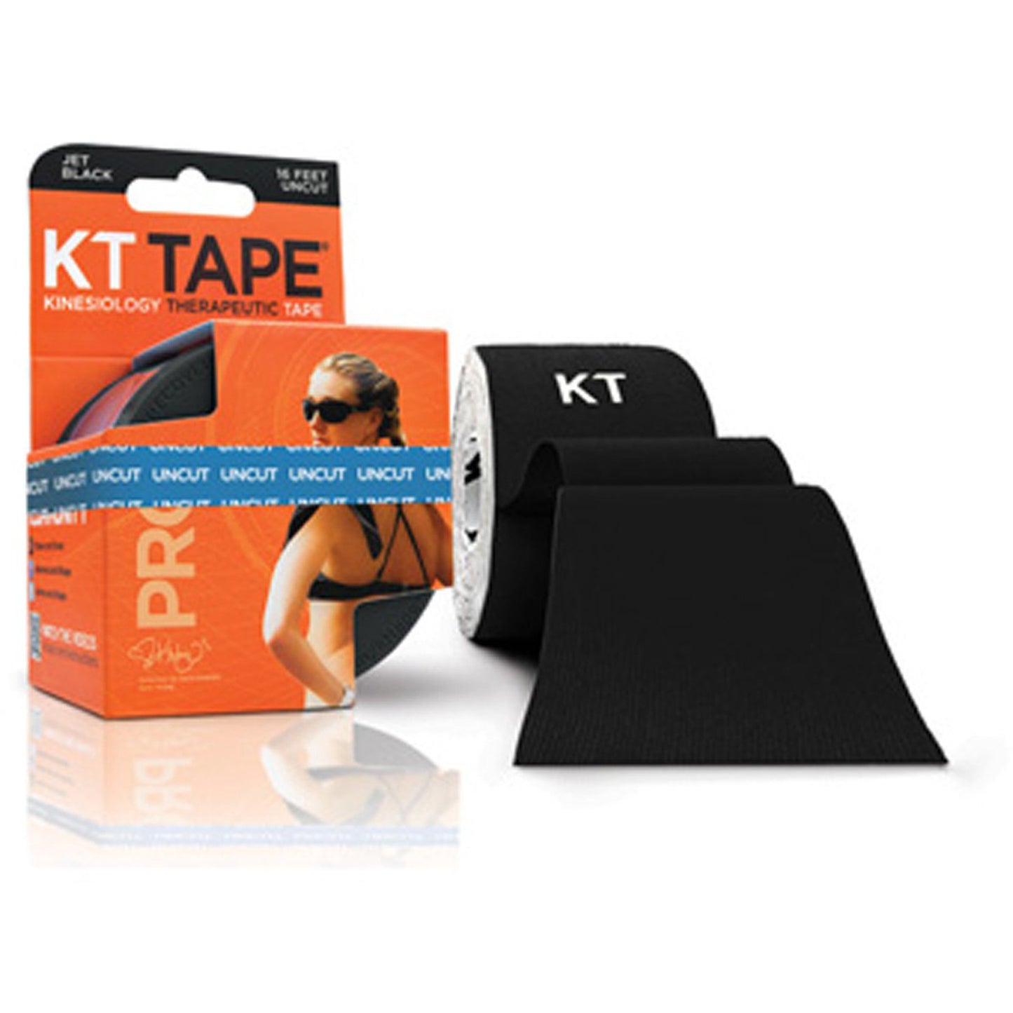 Li-Ning KT Tape Pro Kinesiology Therapeutic Supporter 16 Feet Uncut - Black - Best Price online Prokicksports.com