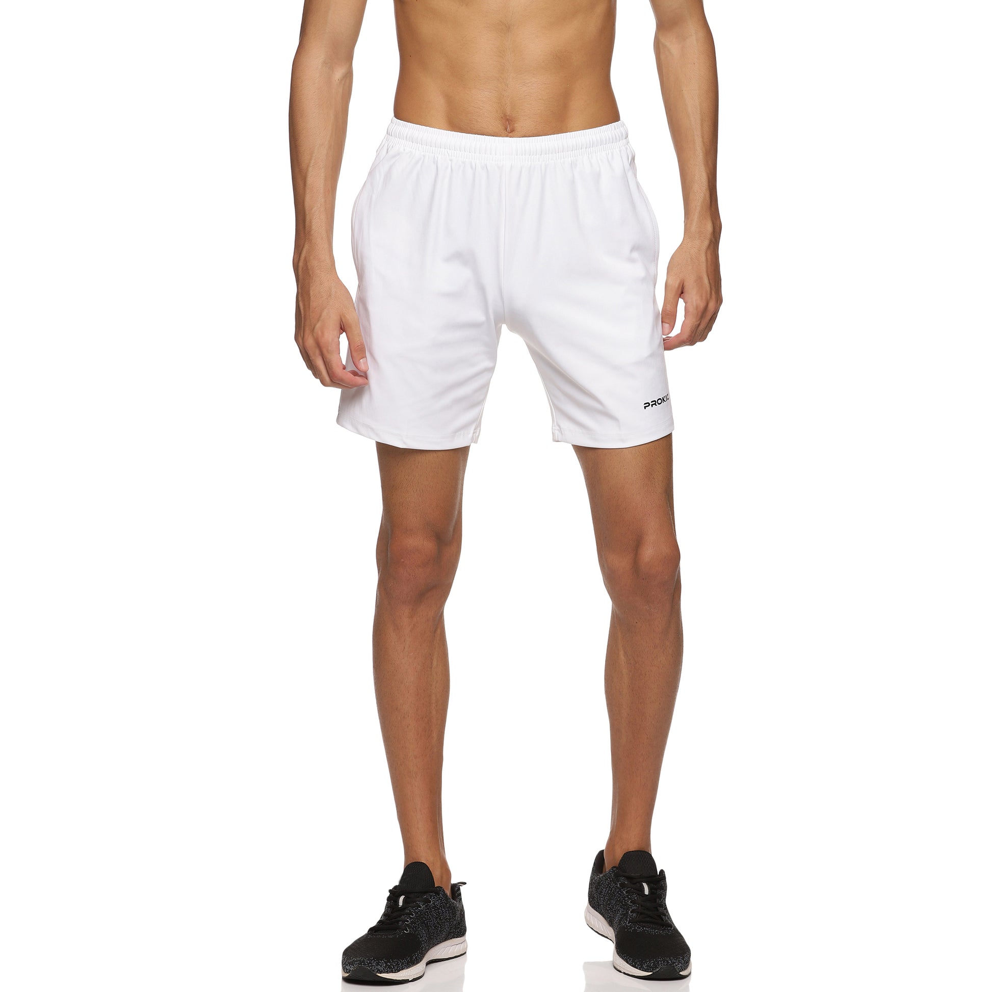 Prokick Lycra Sports Shorts for Men, White - Best Price online Prokicksports.com