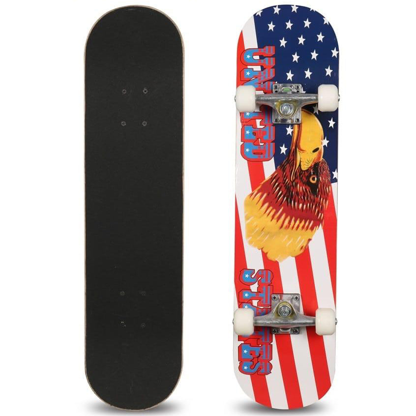 Vector X Maple 31 Inches Extra Large Wooden Skateboard, Eagle - Best Price online Prokicksports.com