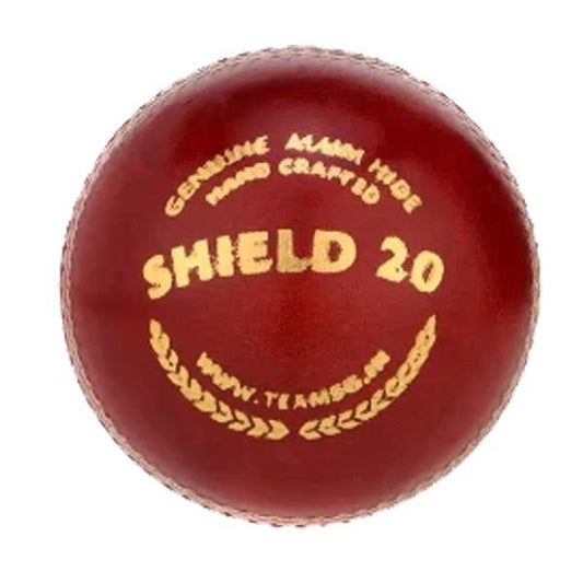 SG Shield 20 Cricket Leather Ball, Red - Best Price online Prokicksports.com