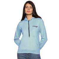 Prokick Sports Women Hooded Sweat Shirt , Sky Blue - Best Price online Prokicksports.com