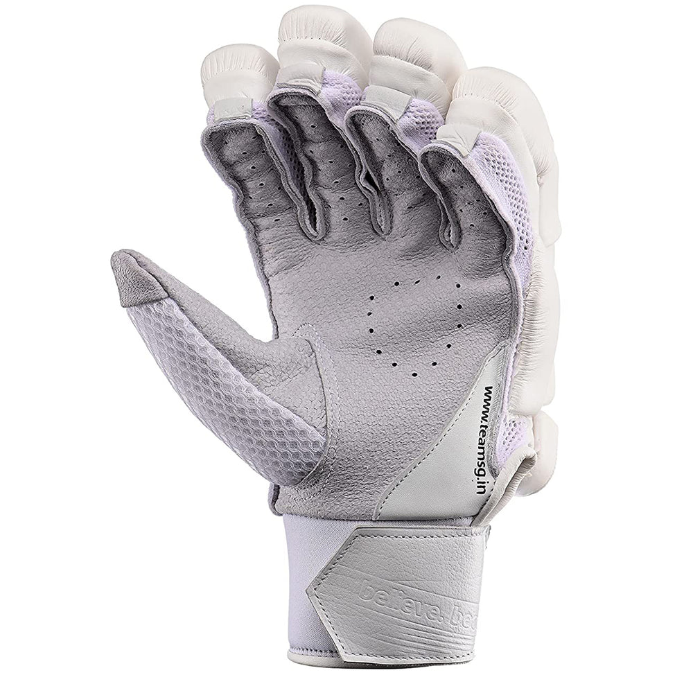 SG Hilite White Batting Gloves - Right Hand - Best Price online Prokicksports.com