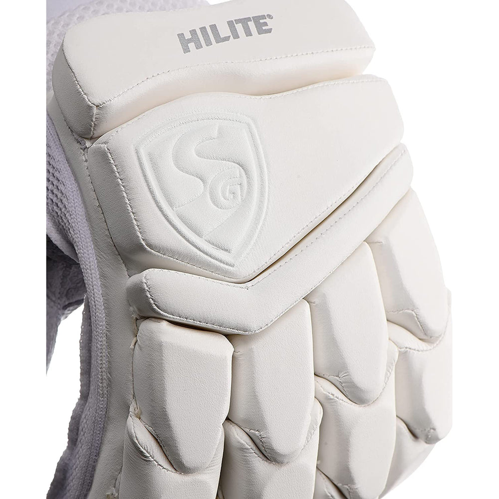 SG Hilite White Batting Gloves - Right Hand - Best Price online Prokicksports.com