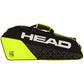 Head Core 3 Racquet Pro Tennis Kitbag - Black/Neon Yellow - Best Price online Prokicksports.com