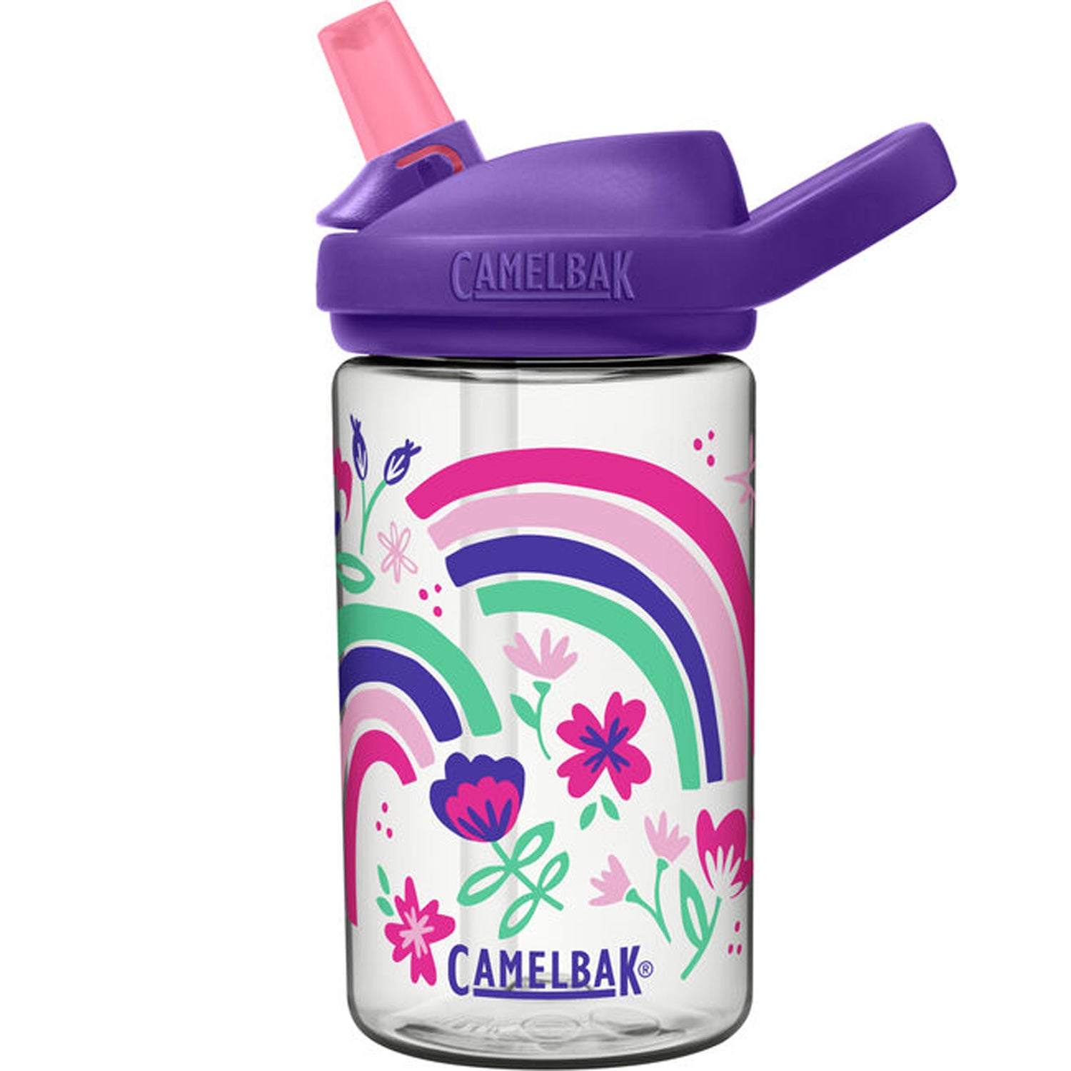 Camelbak EDDY+Kids Bottle, Rainbow Floral - 14OZ/400ML - Best Price online Prokicksports.com
