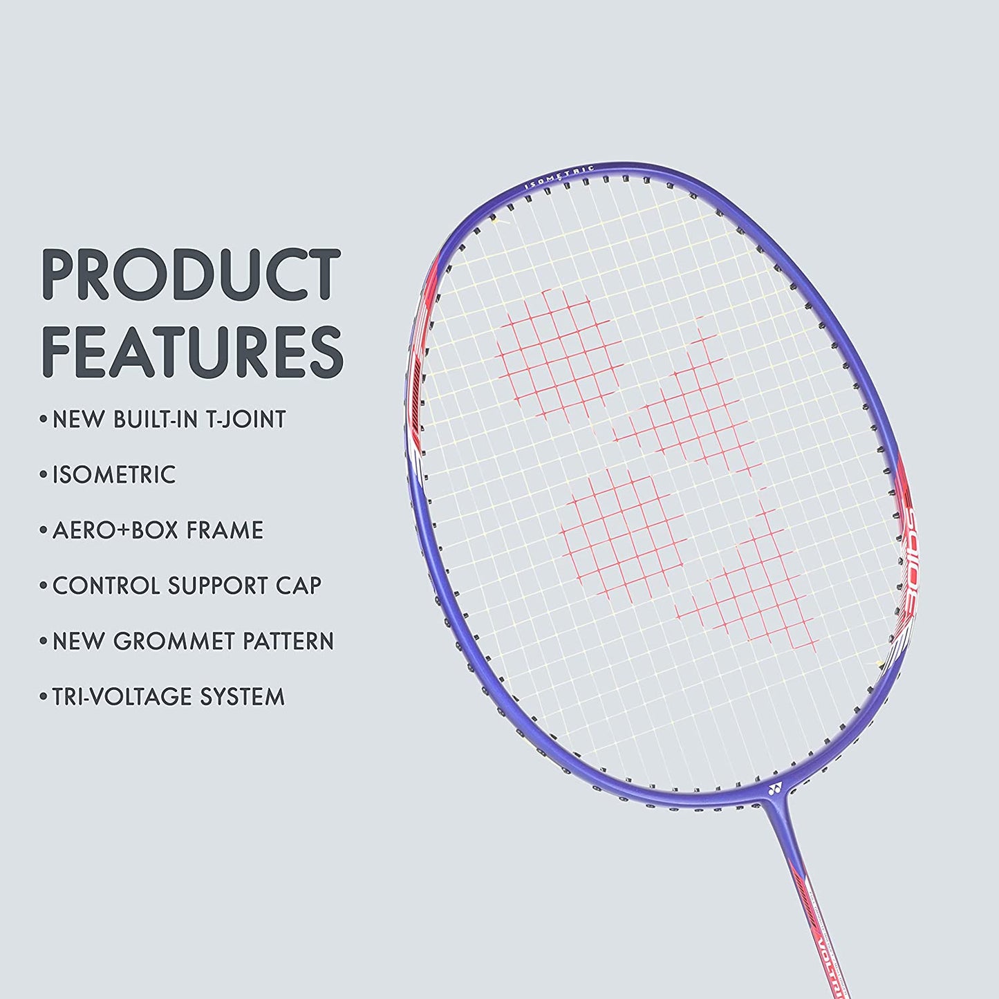Yonex Voltric 25I Strung Badminton Racquet, 5U/G5 - Blue - Best Price online Prokicksports.com