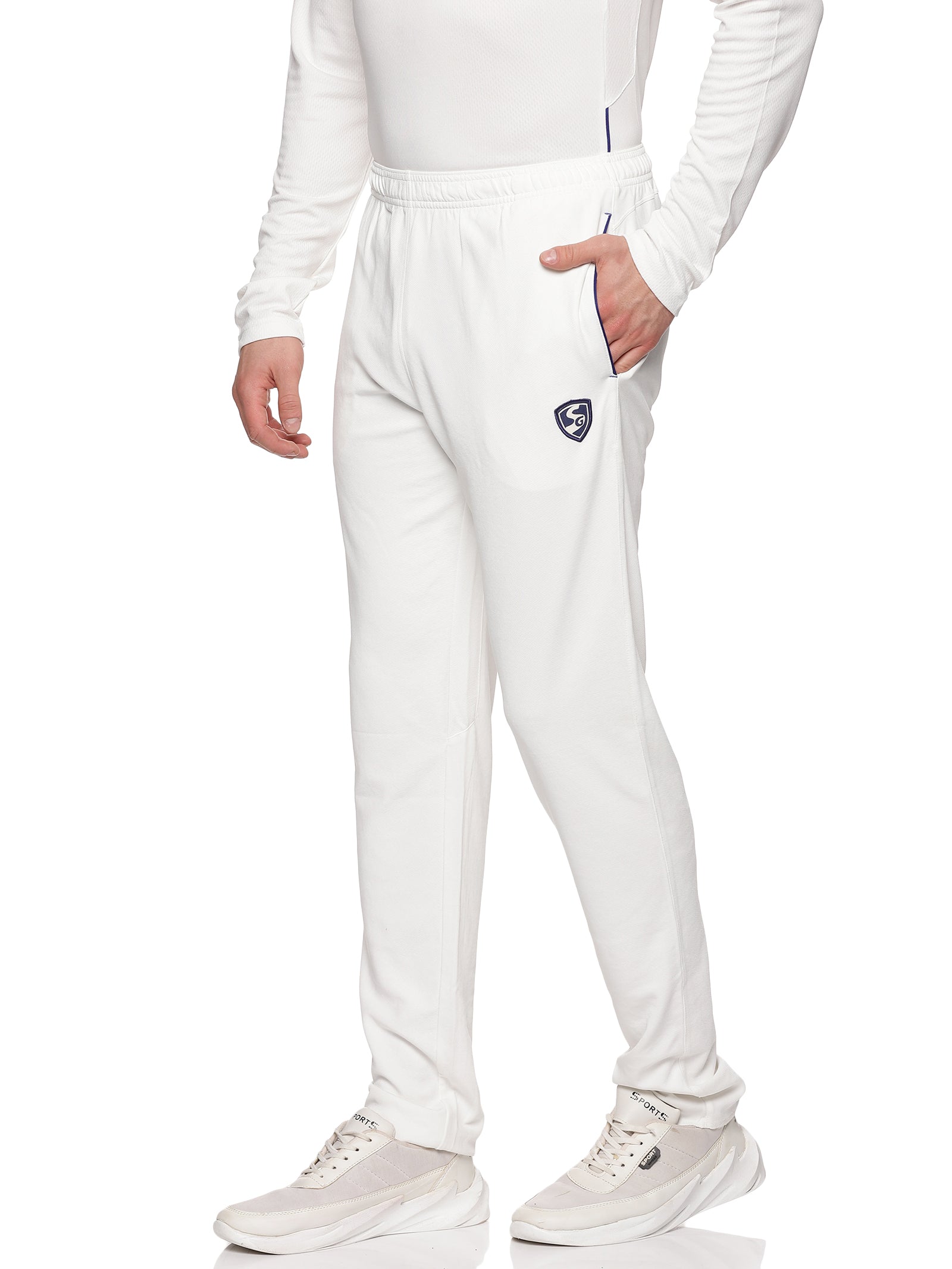 Dukes Bright White Cricket Trousers - CLEARANCE CRICKET CLOTHING