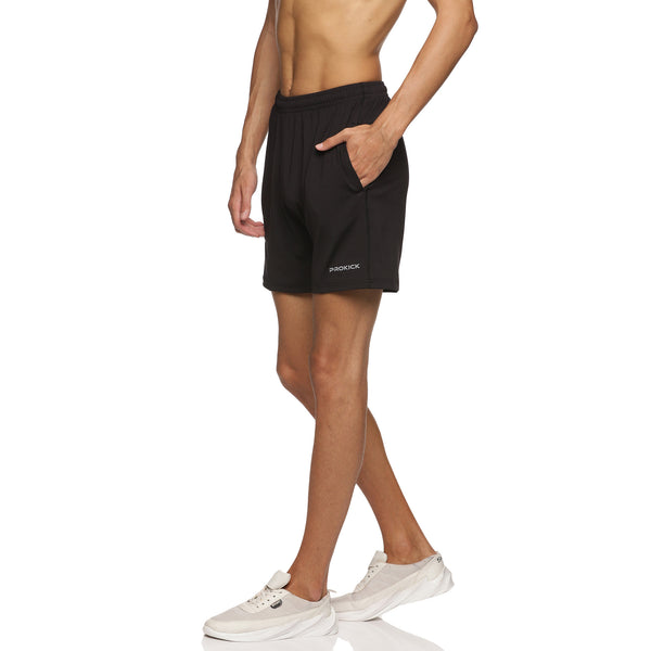 Prokick Lycra Sports Shorts for Men, Black