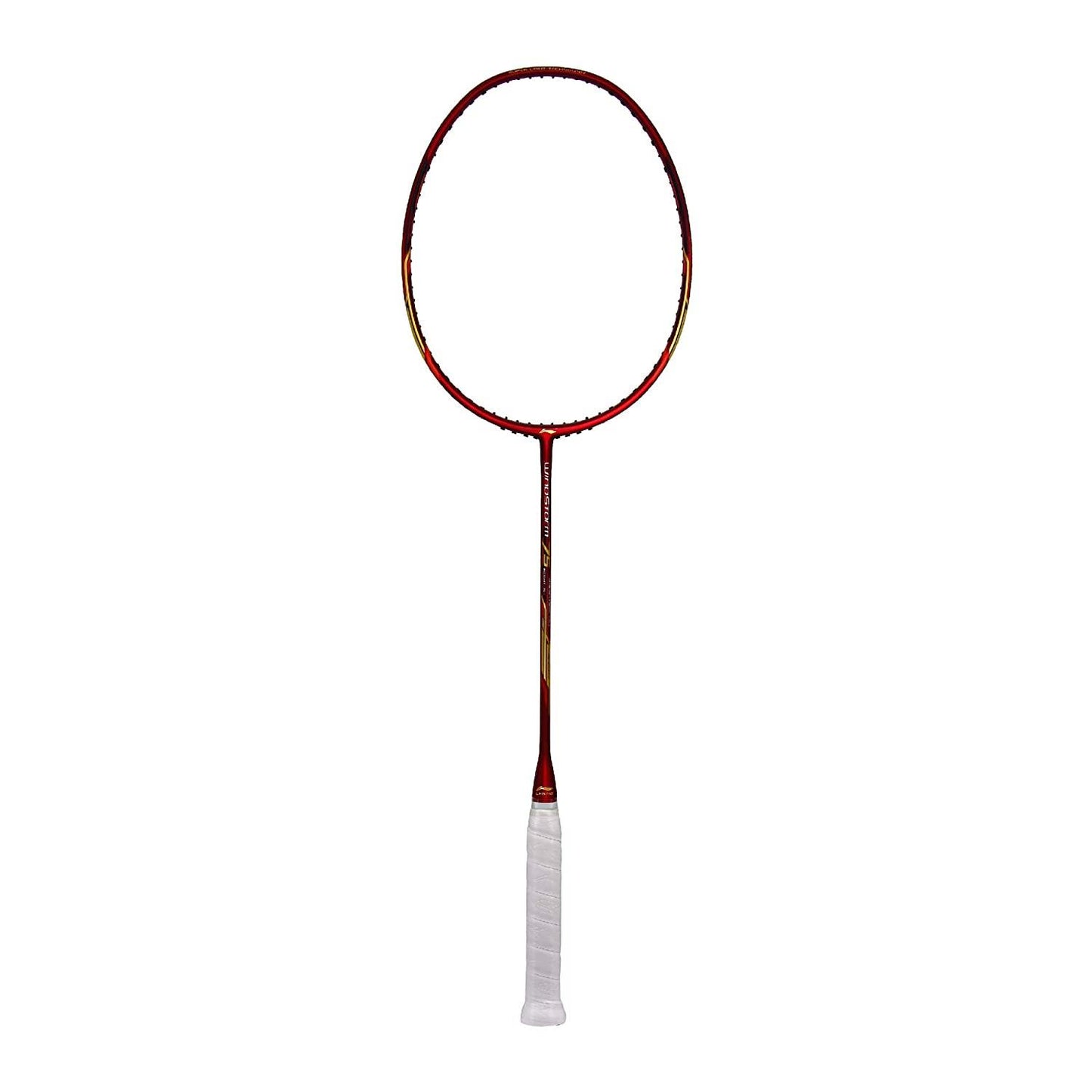 Li-Ning Windstorm 75 Carbon-Fiber Badminton Racquet Unstrung Red/Gold - Best Price online Prokicksports.com