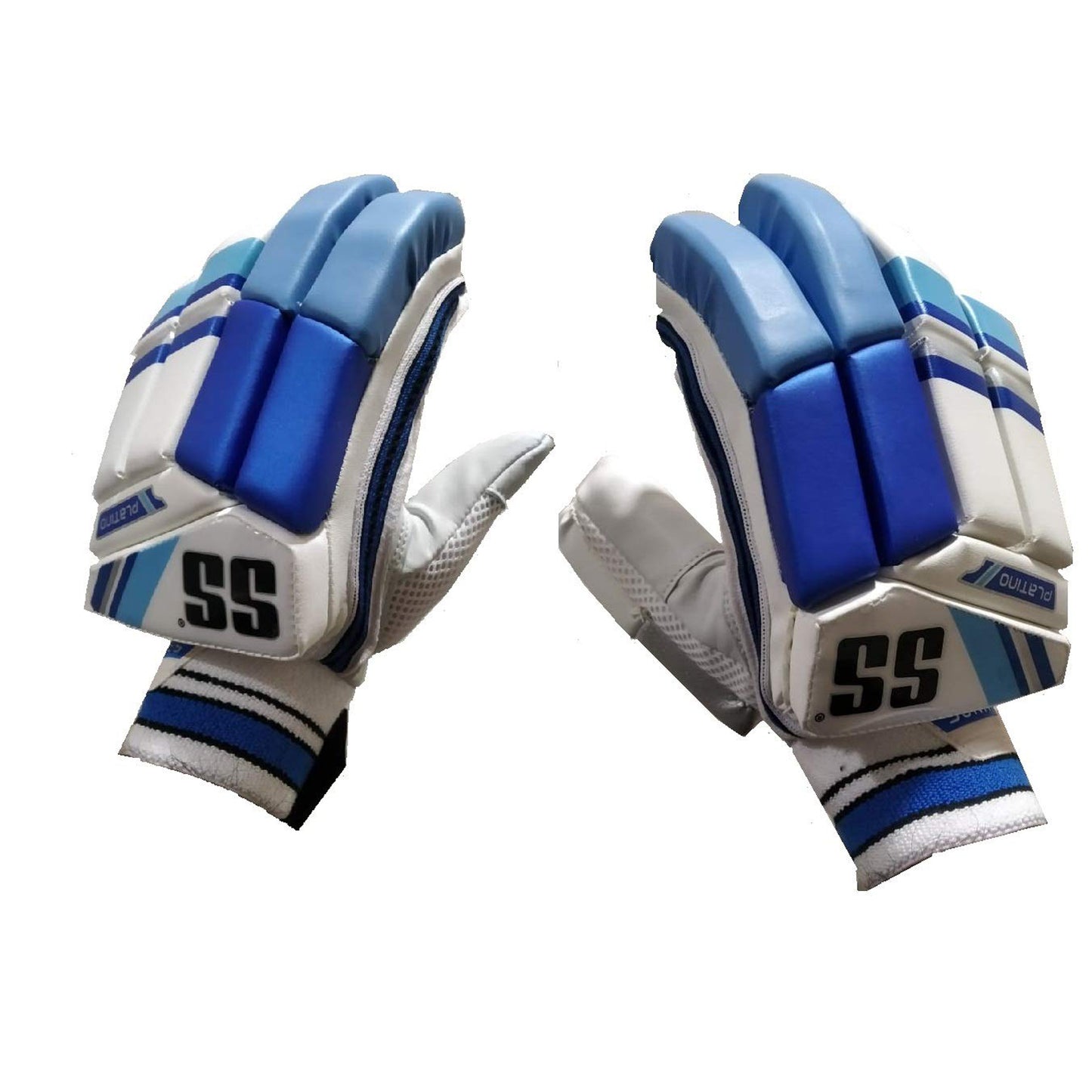 SS Platino LH Batting Gloves, White/Blue - Best Price online Prokicksports.com