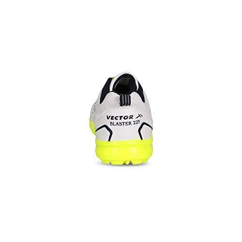 Vector X Blaster-22 Yards Cricket Shoes for Men's (White-Green) - Best Price online Prokicksports.com