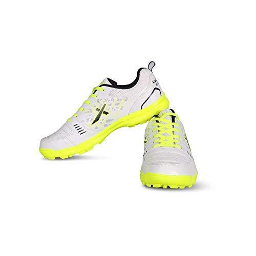 Vector X Blaster-22 Yards Cricket Shoes for Men's (White-Green) - Best Price online Prokicksports.com