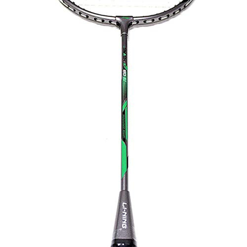 Li-Ning XP80 IV Strung Badminton Racquet, Grey/Green - Best Price online Prokicksports.com